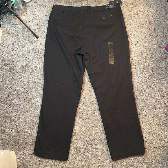 NWT Polo by Ralph Lauren Men's Black Stretch Classic Fit Dress Pants W38xL30 - Picture 7 of 9